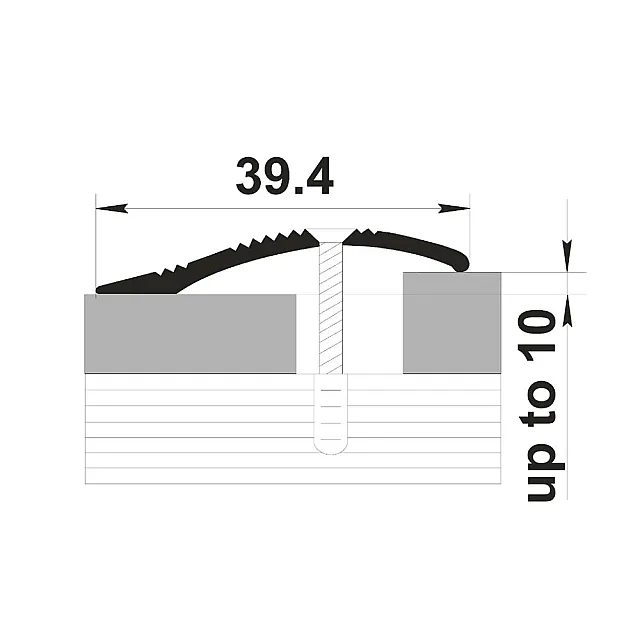Порог Sanrelia С4 КД 088 орех 0.9 м