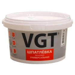 Шпатлевка универсальная VGT для наружных и внутренних работ 1 кг