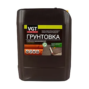 Грунтовка VGT ВД-АК-0301 глубокого проникновения с антисептиком 10 кг