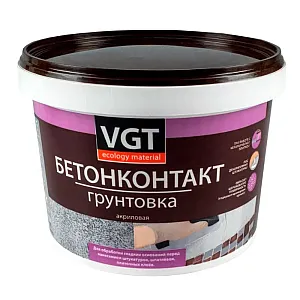 Грунтовка VGT ВД-АК-0301 Бетонконтакт белая 3 кг