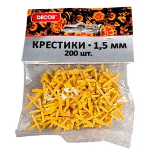 Крестики для кафеля Decor 338-0015 1.5 мм 200 шт