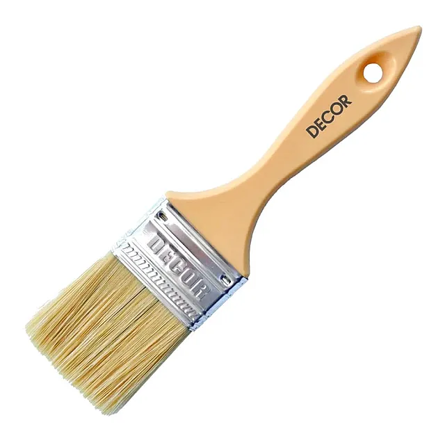 Кисть плоская Decor Понедельник 20*12 мм смешанный ворс пластиковая ручка