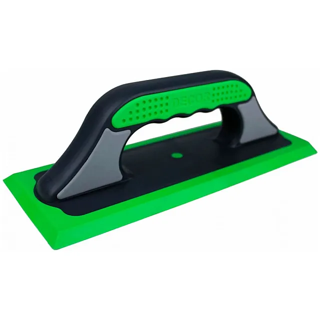 Терка Decor 570-002 3K жесткая зеленая резина 260*100 мм