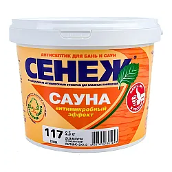 Антисептик для древесины Сенеж Сауна 2.5 кг