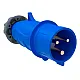 Вилка переносная IEK ССИ-013 2Р+РЕ 16А 200-250В IP44