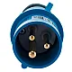 Вилка переносная IEK ССИ-013 2Р+РЕ 16А 200-250В IP44