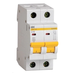 Автоматический выключатель IEK ВА47-29 2P C 16А 4.5кА