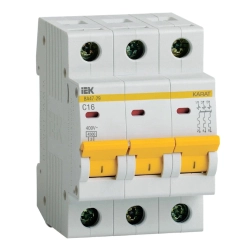 Автоматический выключатель IEK ВА47-29 3P C 16А 4.5кА
