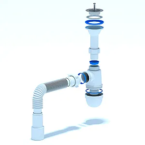 Сифон для мойки бутылочный АНИ пласт С0515 1 1/2