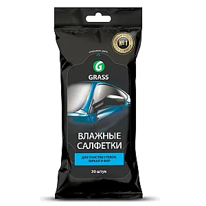 Салфетки влажные Grass IT-0313 для очистки стекол зеркал и фар 30 шт