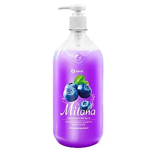 Крем-мыло жидкое Grass Milana черника в йогурте 126301 увлажняющее 1000 мл
