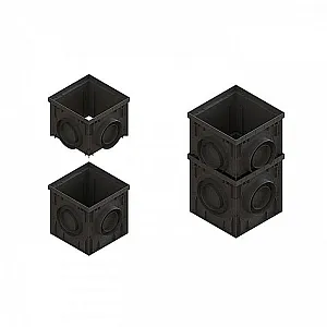 Дождеприемник Standartpark PolyMax Basic ДП–30.30.30-ПП 8370-М черный