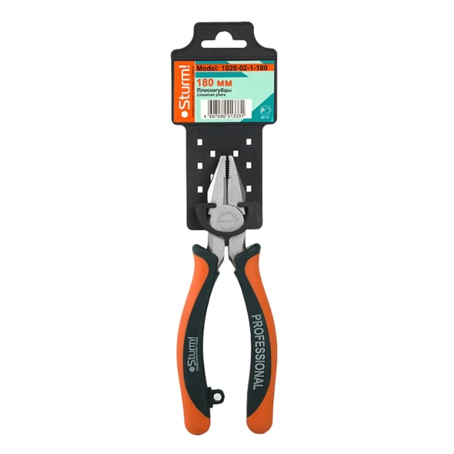Пассатижи Sturm Prof 1020-02-1-180 180 мм 2К рукоятки Пассатижи Sturm Prof 1020-02-1-180 180 мм 2К рукоятки