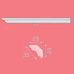 Плинтус потолочный Format 1-V 23*23 мм