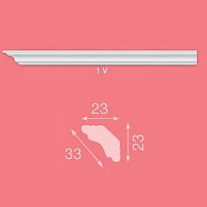 Плинтус потолочный Format 1-V 23*23 мм