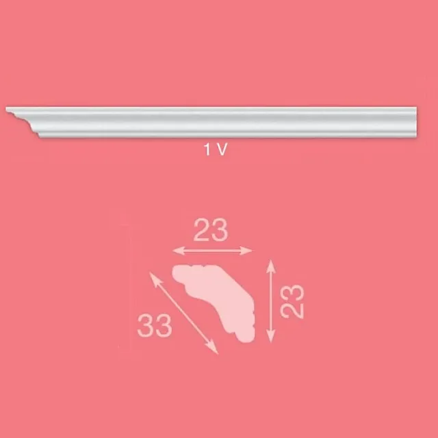 Плинтус потолочный Format 1-V 23*23 мм