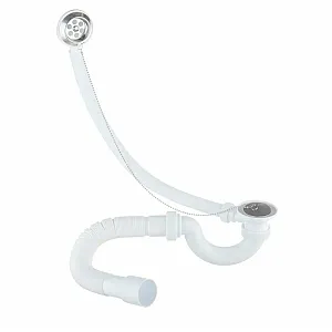 Сифон для ванн Vir-Plast Мини Элит с гибкой трубой 40*50 мм