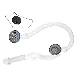 Сифон для ванн Vir-Plast Мини Элит с гибкой трубой 40*50 мм