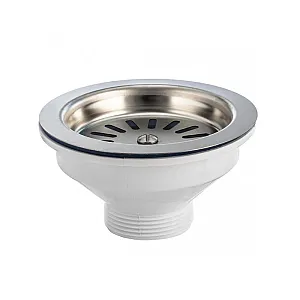 Выпуск Vir-Plast 30980684 Элит с плоской нержавеющей чашкой 112 мм