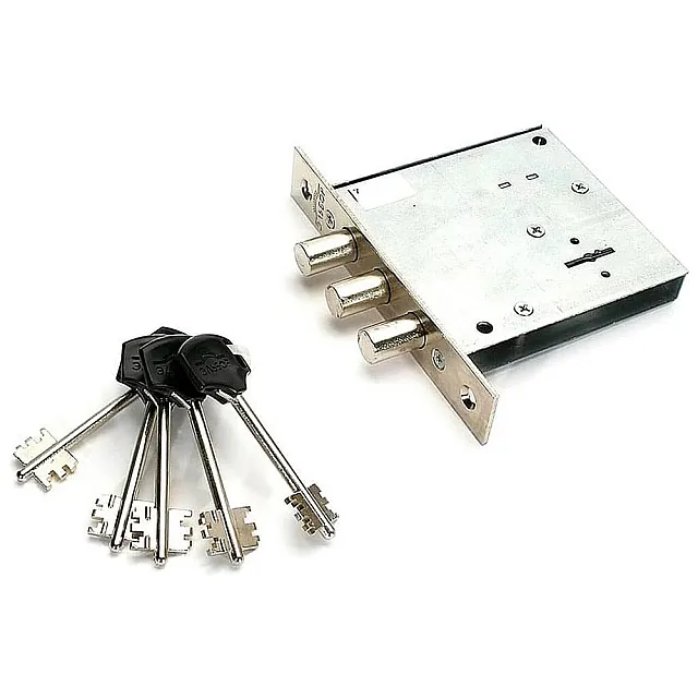 Замок врезной Эльбор Кремень 1.04.02 никель