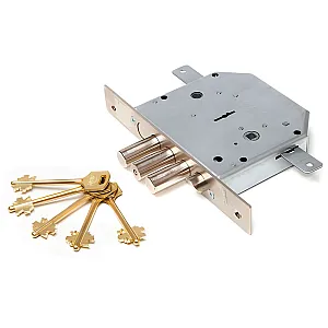 Замок врезной Эльбор Гранит 1.06.43 никель правосторонний