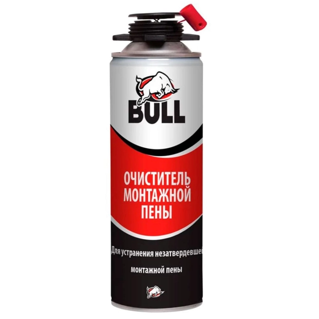 Очиститель монтажной пены Bull FC800 500 мл Очиститель монтажной пены Bull FC800 500 мл