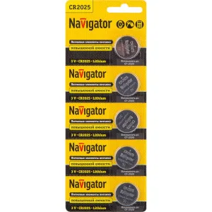 Элемент питания Navigator 94 764 NBT-CR2025-BP5