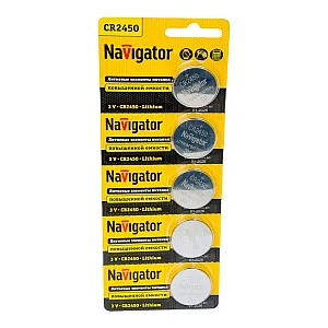 Элемент питания Navigator 94 766 NBT-CR2450-BP5