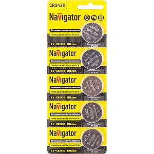 Элемент питания Navigator 94 781 NBT-CR2430-BP5