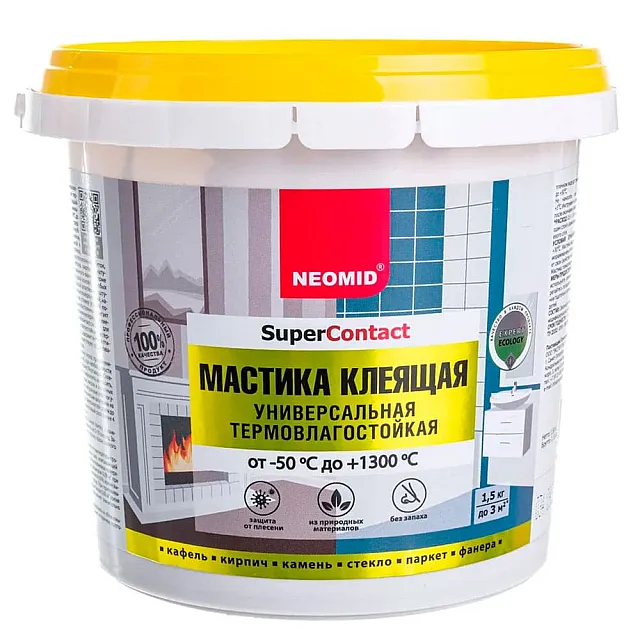 Мастика клеящая Neomid термостойкая универсальная 1.5 кг