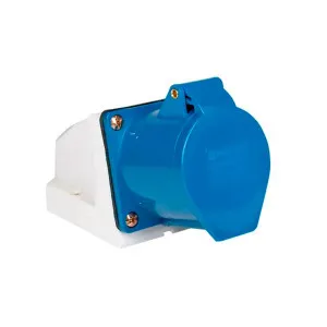 Розетка EKF 113 PS-113-16-220 стационарная наружная 2Р+РЕ 16А 220В IP44