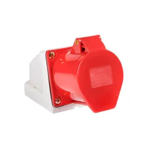 Розетка EKF PROxima 124 ps-124-32-380 стационарная наружная 3Р+РЕ 32А 380В IP44