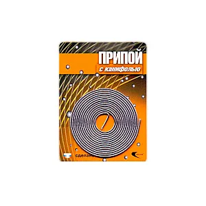 Припой Векта 30305 ПОС 61 с канифолью трубка спираль 1 мм*1 м