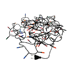 Гирлянда SHLights ES00100/5F 100 мини ламп 6 м разноцветная