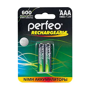 Аккумулятор Perfeo АAA 600mAh 2BL