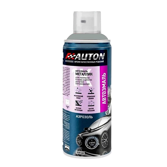 Эмаль автомобильная металлик AUTON 602 авантюрин 520 мл