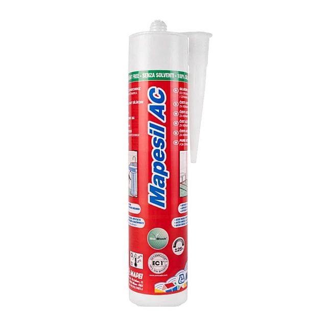 Герметик силиконовый Mapei Mapesil №132 санитарный бежевый 310 мл Герметик силиконовый Mapei Mapesil №132 санитарный бежевый 310 мл
