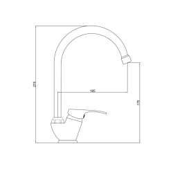 Смеситель для кухни Gross Aqua Base 3205258С- В01