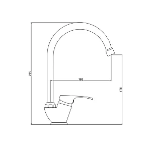 Смеситель для кухни Gross Aqua Base 3205258С- В01