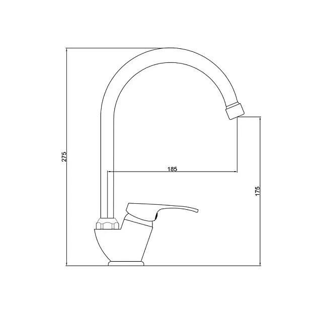 Смеситель для кухни Gross Aqua Base 3205258С- В01