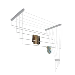 Сушилка потолочная Лиана СП-008 стальная 5 стержней белая 2 м