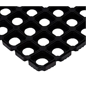 Коврик придверный Vortex 20002 ячеистый 50*80*1.6 см черный