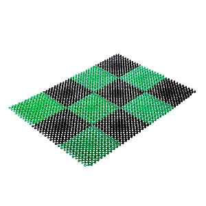 Коврик придверный 42*56 см Травка черно-зеленый Vortex