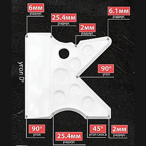 Шпатель затирочный Decor Profi 308-700 для герметиков и затирок 100 мм