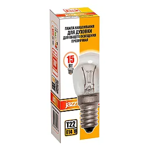 Лампа Jazzway Т22 15Вт Е14 220В 300гр для духовок