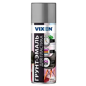 Грунт-эмаль Vixen VX50102 для пластика серый матовый RAL 7040 520 мл