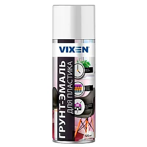 Грунт-эмаль Vixen VX50103 для пластика белый матовый RAL 9003 520 мл