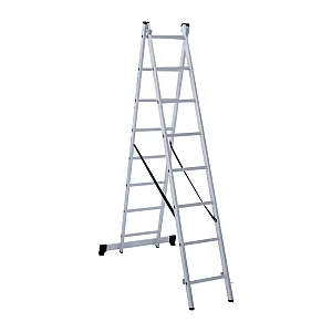 Лестница двухсекционная Новая высота NV122 2*8 ступеней