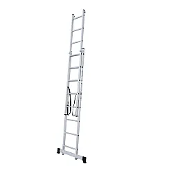 Лестница двухсекционная Новая высота NV122 2*8 ступеней