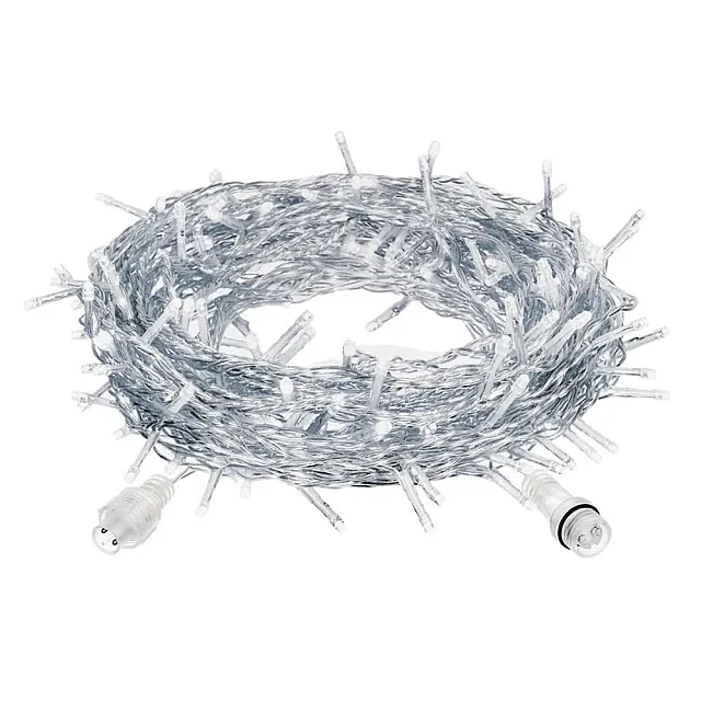 Электрогирлянда-конструктор Vegas Занавес 55025 192 LED 6 нитей прозрачный провод 1*4 м без блока холодный белый
